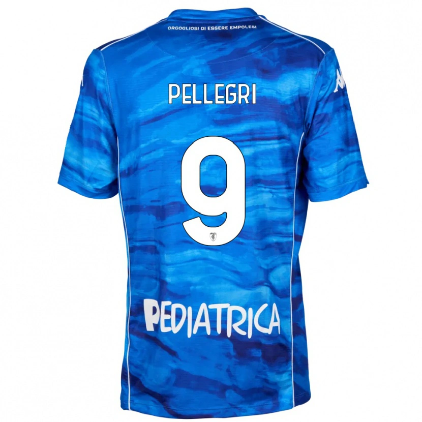 Danxen Pánské Pietro Pellegri #9 Modrobílá Domů Hráčské Dresy 2025/26 Dres