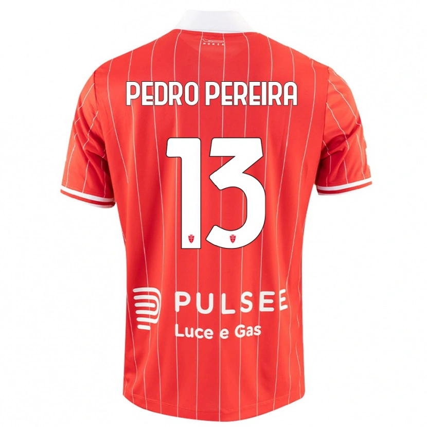 Danxen Pánské Pedro Pereira #13 Červenobílá Domů Hráčské Dresy 2025/26 Dres