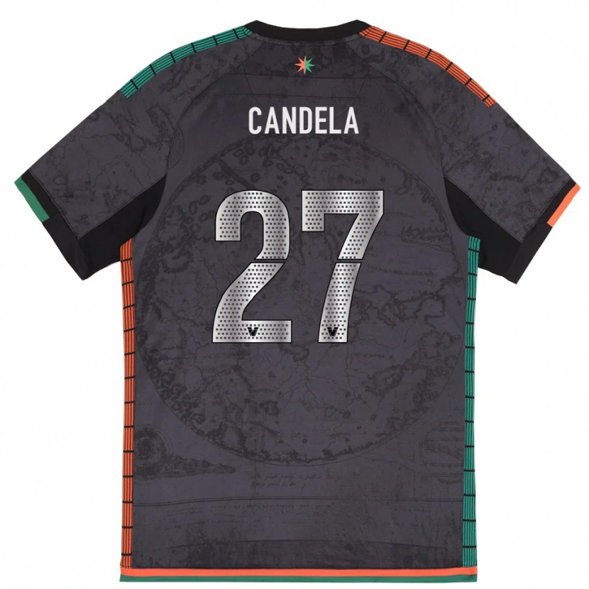 Danxen Pánské Antonio Candela #27 Tmavě Šedá Domů Hráčské Dresy 2025/26 Dres