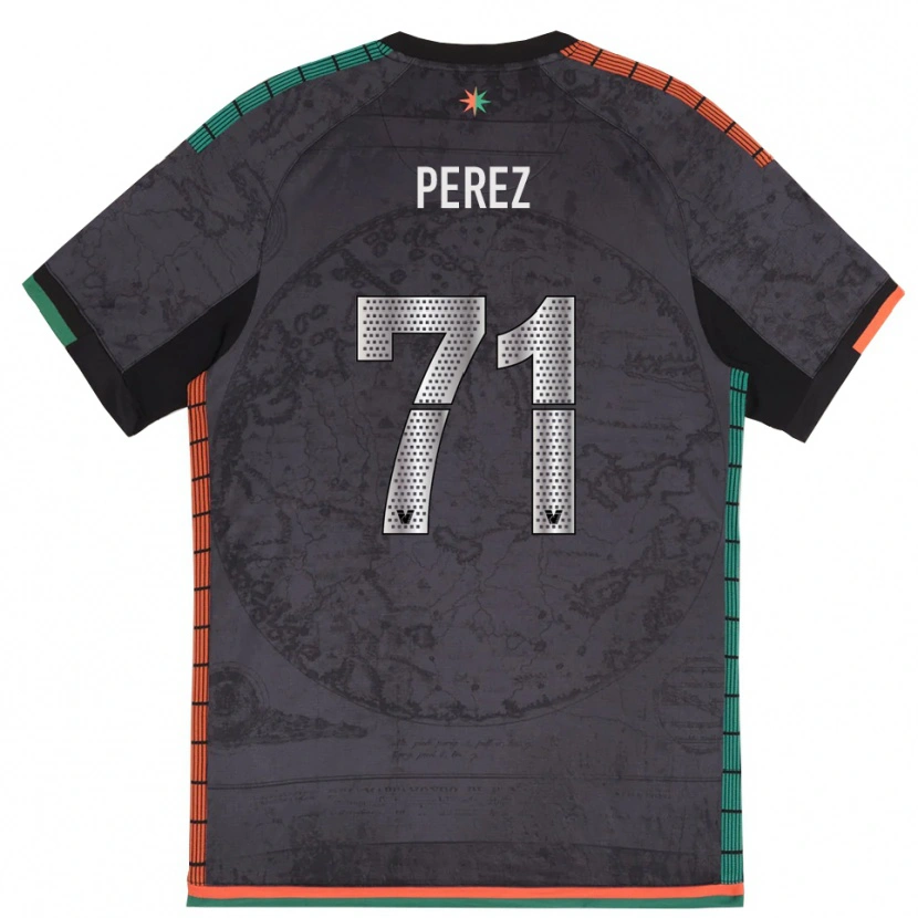 Danxen Pánské Kike Pérez #71 Tmavě Šedá Domů Hráčské Dresy 2025/26 Dres
