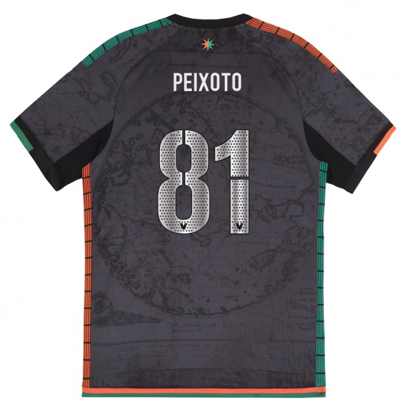 Danxen Pánské Afonso Peixoto #81 Tmavě Šedá Domů Hráčské Dresy 2025/26 Dres