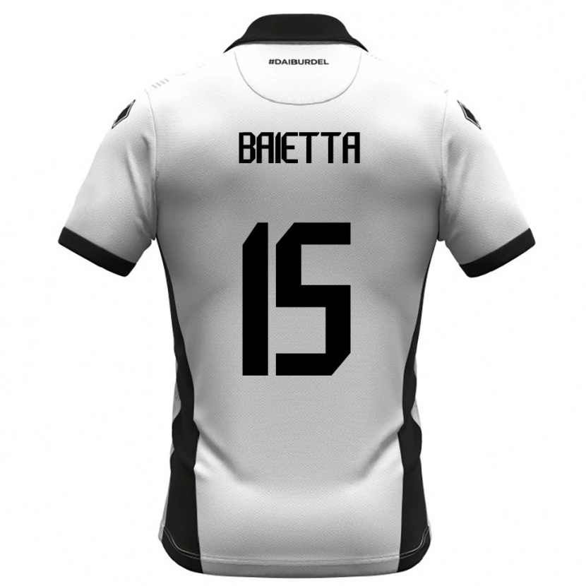 Danxen Pánské Pietro Baietta #15 Bíločerno-Oranžová Domů Hráčské Dresy 2025/26 Dres
