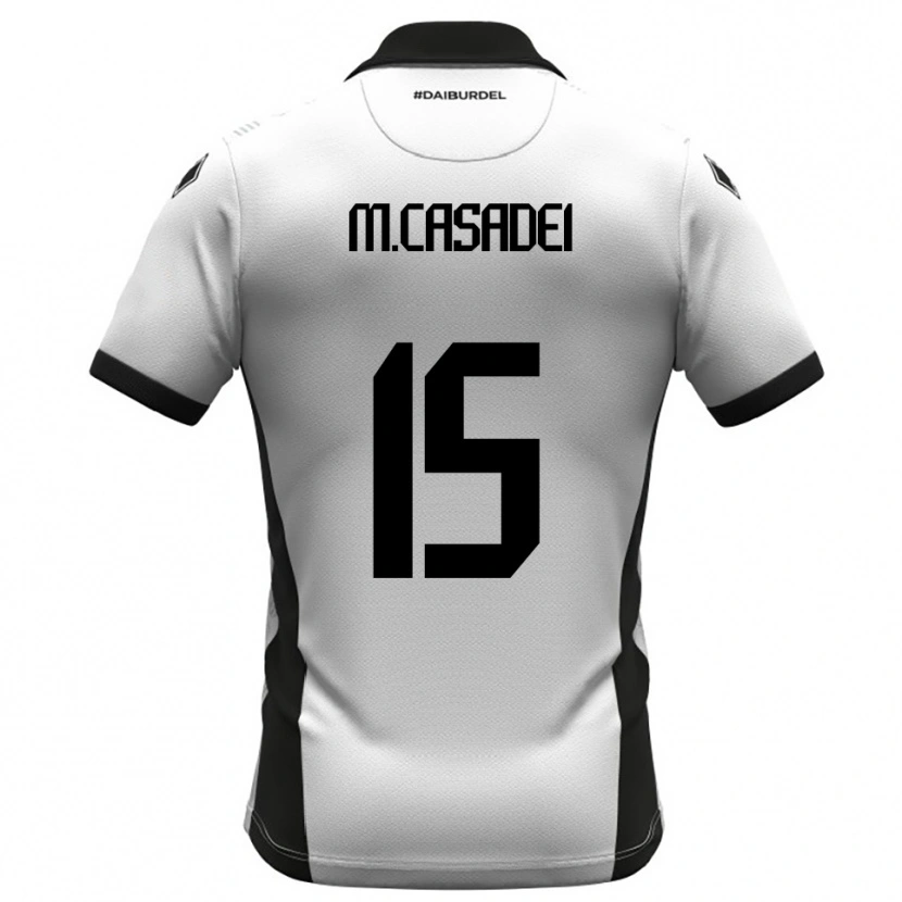 Danxen Pánské Matteo Casadei #15 Bíločerno-Oranžová Domů Hráčské Dresy 2025/26 Dres