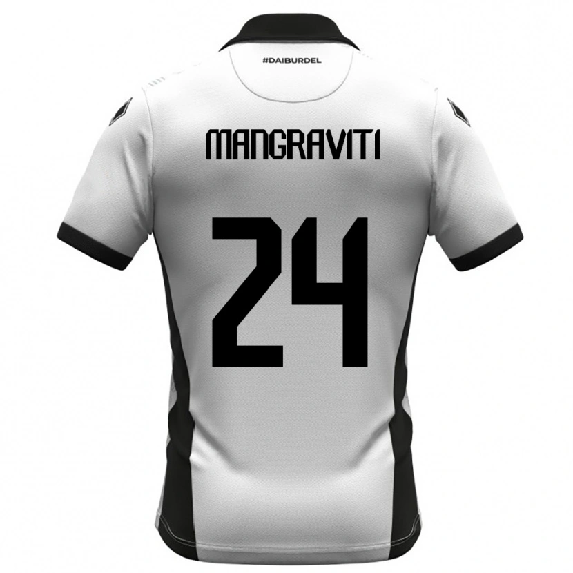 Danxen Pánské Massimiliano Mangraviti #24 Bíločerno-Oranžová Domů Hráčské Dresy 2025/26 Dres