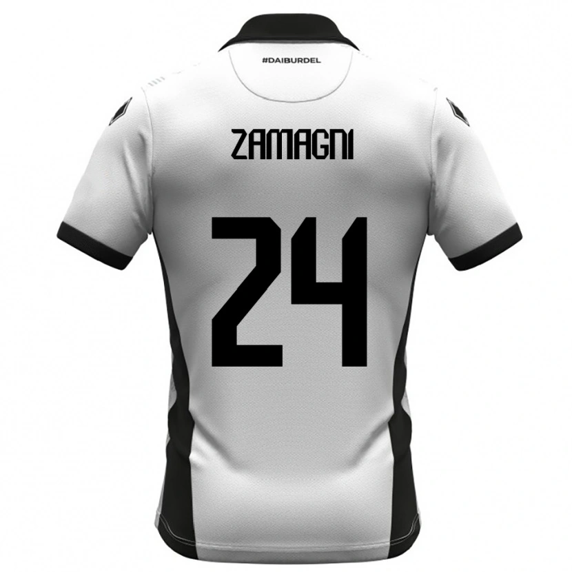 Danxen Pánské Davide Zamagni #24 Bíločerno-Oranžová Domů Hráčské Dresy 2025/26 Dres