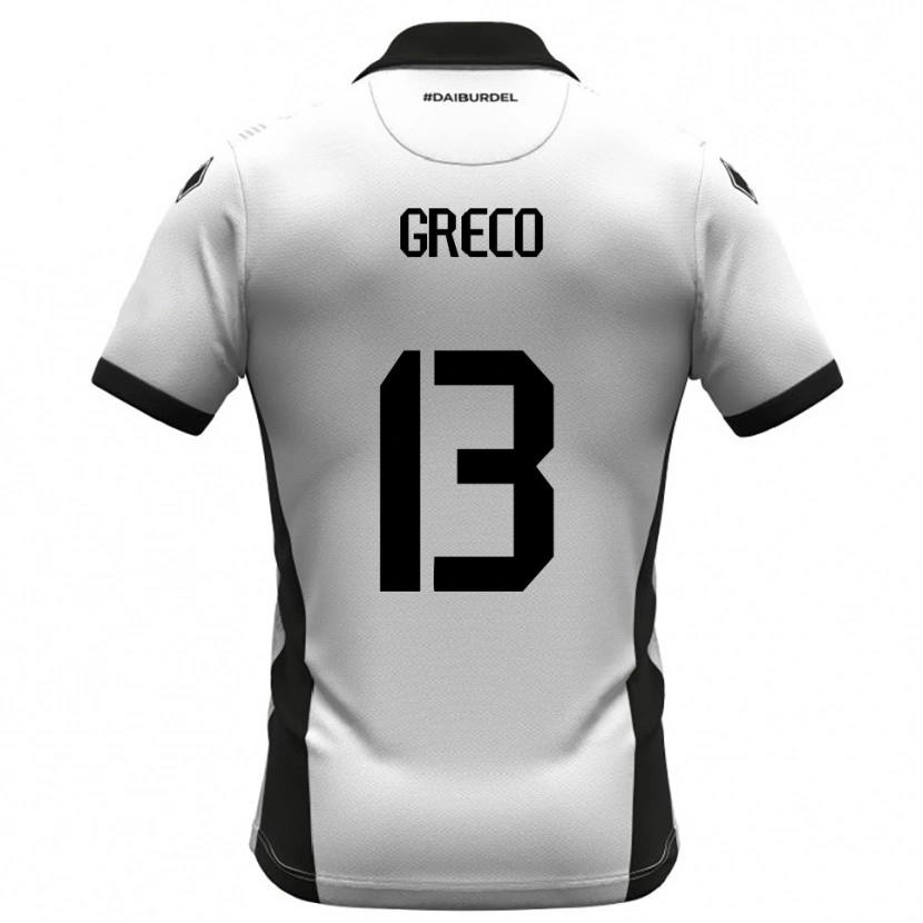 Danxen Pánské Nicolò Greco #13 Bíločerno-Oranžová Domů Hráčské Dresy 2025/26 Dres