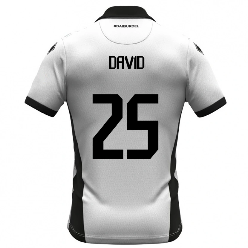 Danxen Pánské Antonio David #25 Bíločerno-Oranžová Domů Hráčské Dresy 2025/26 Dres