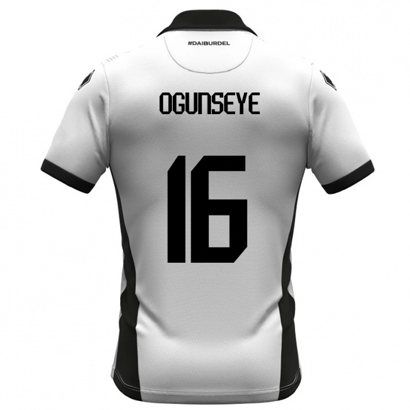 Danxen Pánské Roberto Ogunseye #16 Bíločerno-Oranžová Domů Hráčské Dresy 2025/26 Dres