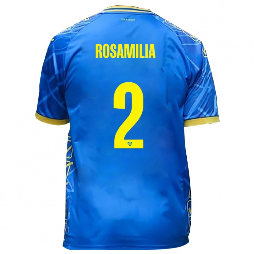 Danxen Pánské Loris Rosamilia #2 Nebeská Modrá Žlutá Domů Hráčské Dresy 2025/26 Dres