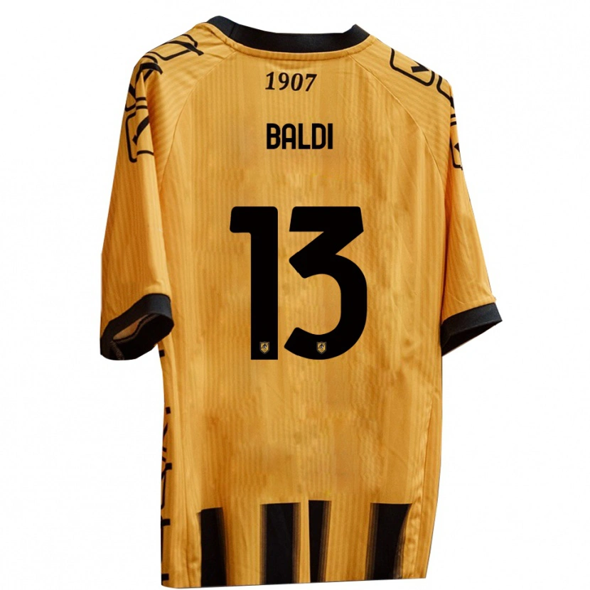 Danxen Pánské Matteo Baldi #13 Žlutá Černá Domů Hráčské Dresy 2025/26 Dres