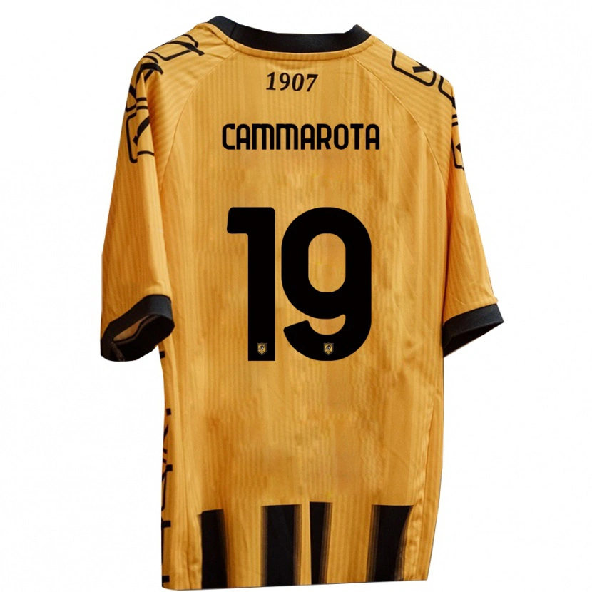 Danxen Pánské Vincenzo Cammarota #19 Žlutá Černá Domů Hráčské Dresy 2025/26 Dres