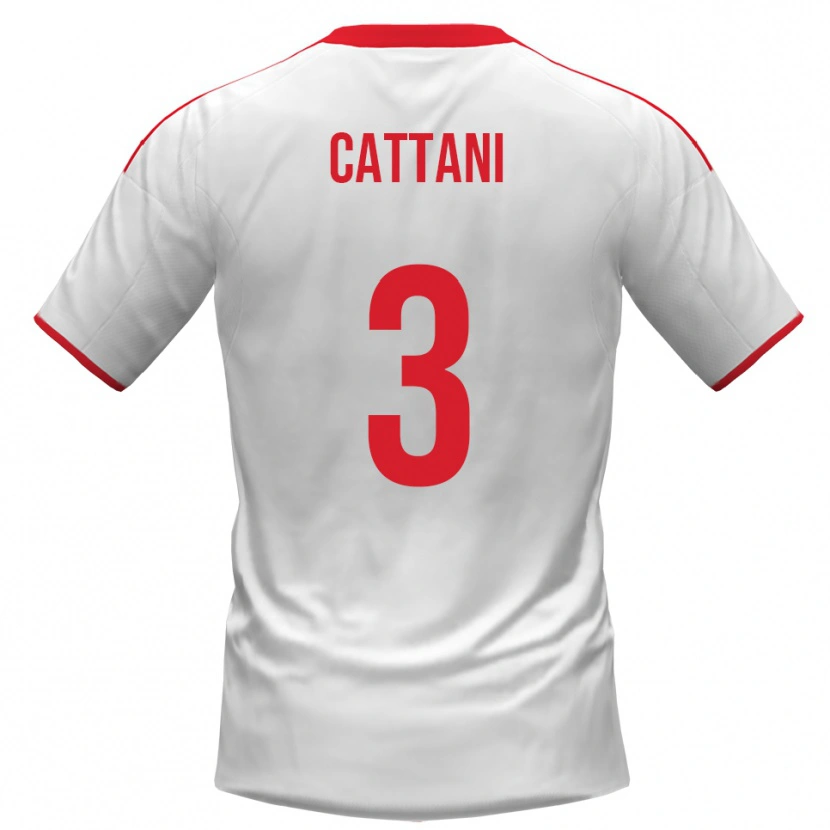 Danxen Pánské Thomas Cattani #3 Bíločervená Domů Hráčské Dresy 2025/26 Dres