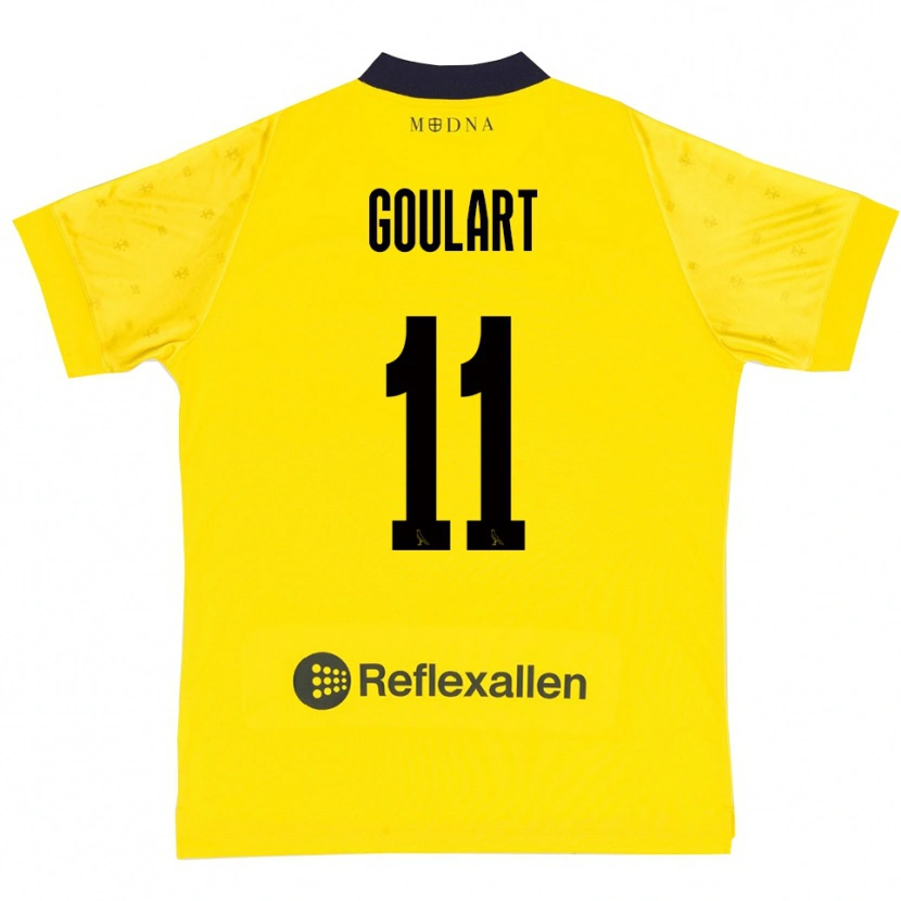 Danxen Pánské Yago Goulart #11 Žlutá Tmavě Modrá Domů Hráčské Dresy 2025/26 Dres