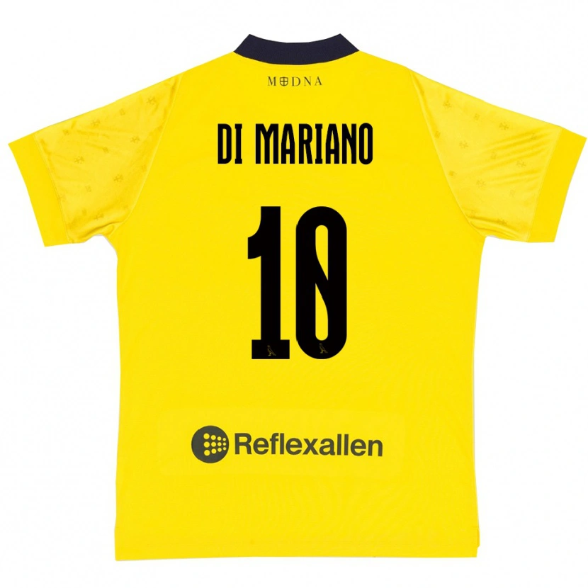Danxen Pánské Francesco Di Mariano #10 Žlutá Tmavě Modrá Domů Hráčské Dresy 2025/26 Dres