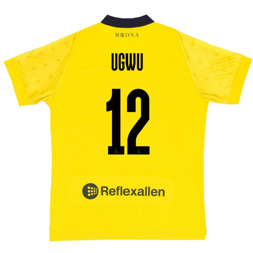 Danxen Pánské Ferdinand Ugwu #12 Žlutá Tmavě Modrá Domů Hráčské Dresy 2025/26 Dres