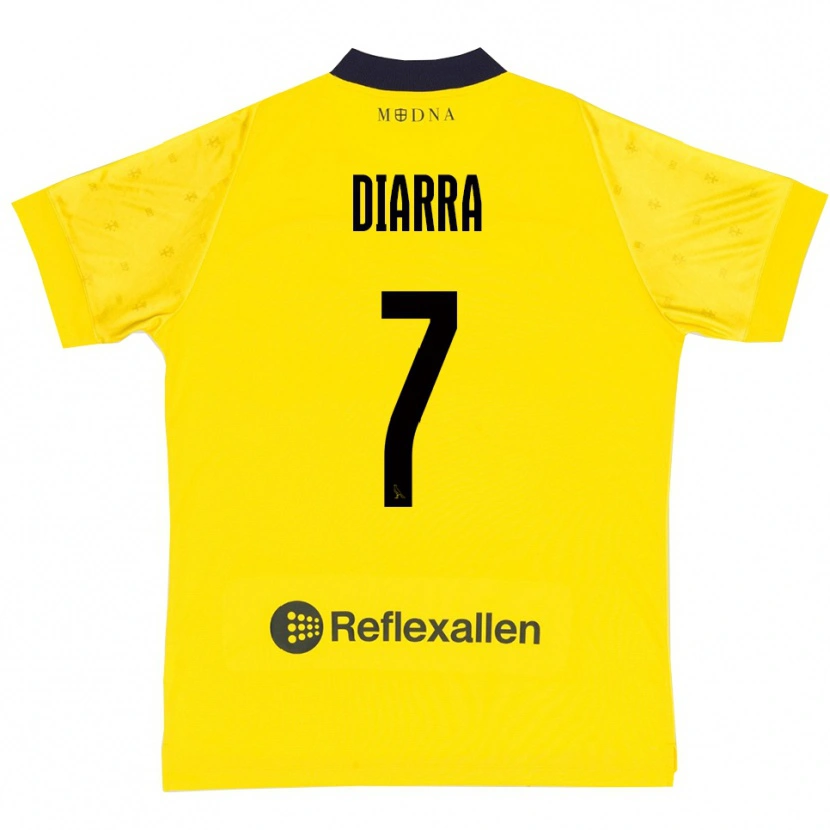Danxen Pánské Jordan Diarra #7 Žlutá Tmavě Modrá Domů Hráčské Dresy 2025/26 Dres