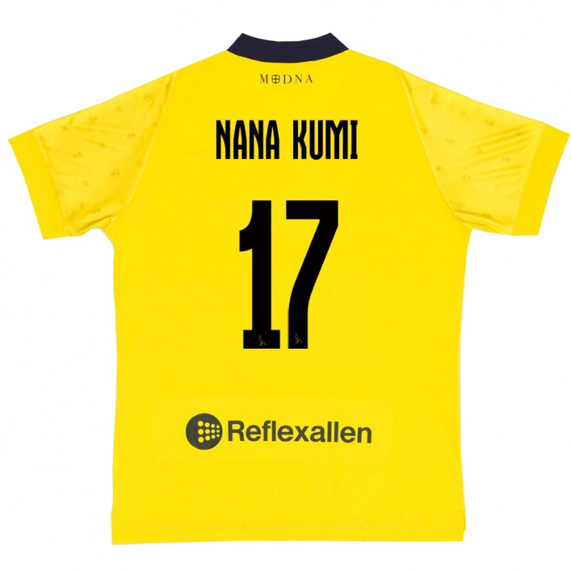 Danxen Pánské Ronald Nana Kumi #17 Žlutá Tmavě Modrá Domů Hráčské Dresy 2025/26 Dres