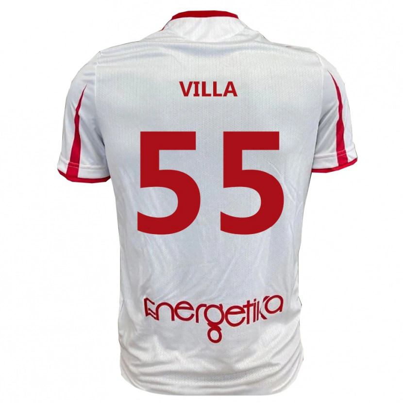 Danxen Pánské Lorenzo Villa #55 Bíločervená Domů Hráčské Dresy 2025/26 Dres
