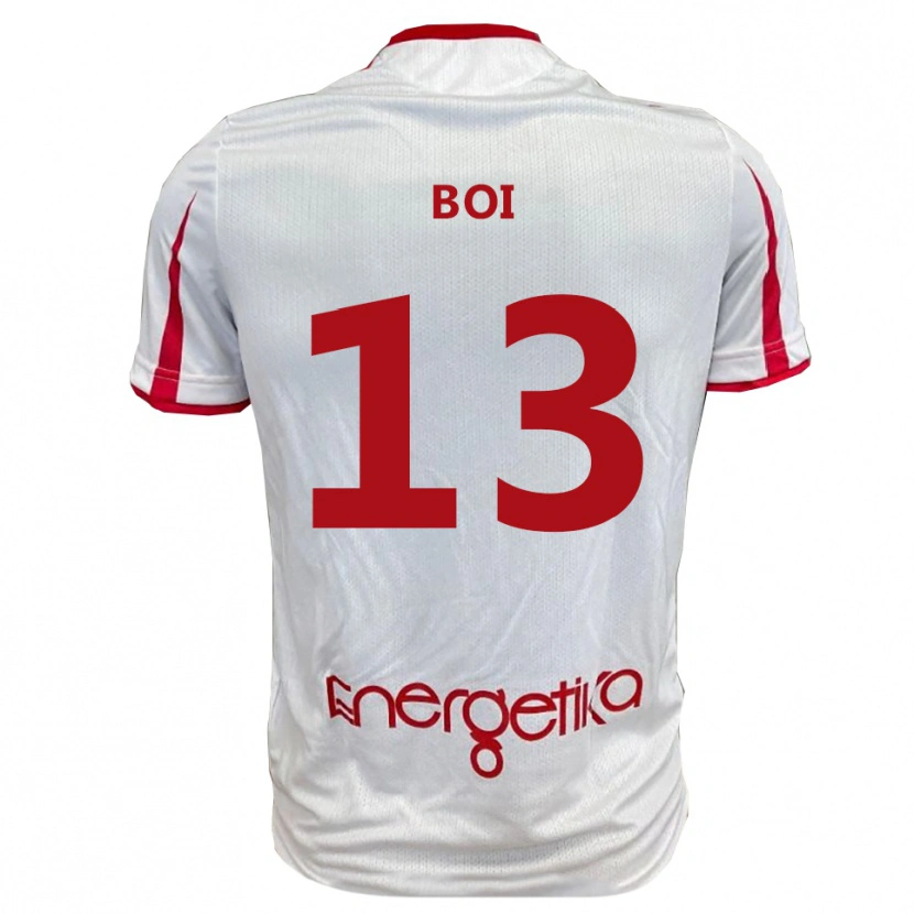 Danxen Pánské Alessandro Boi #13 Bíločervená Domů Hráčské Dresy 2025/26 Dres