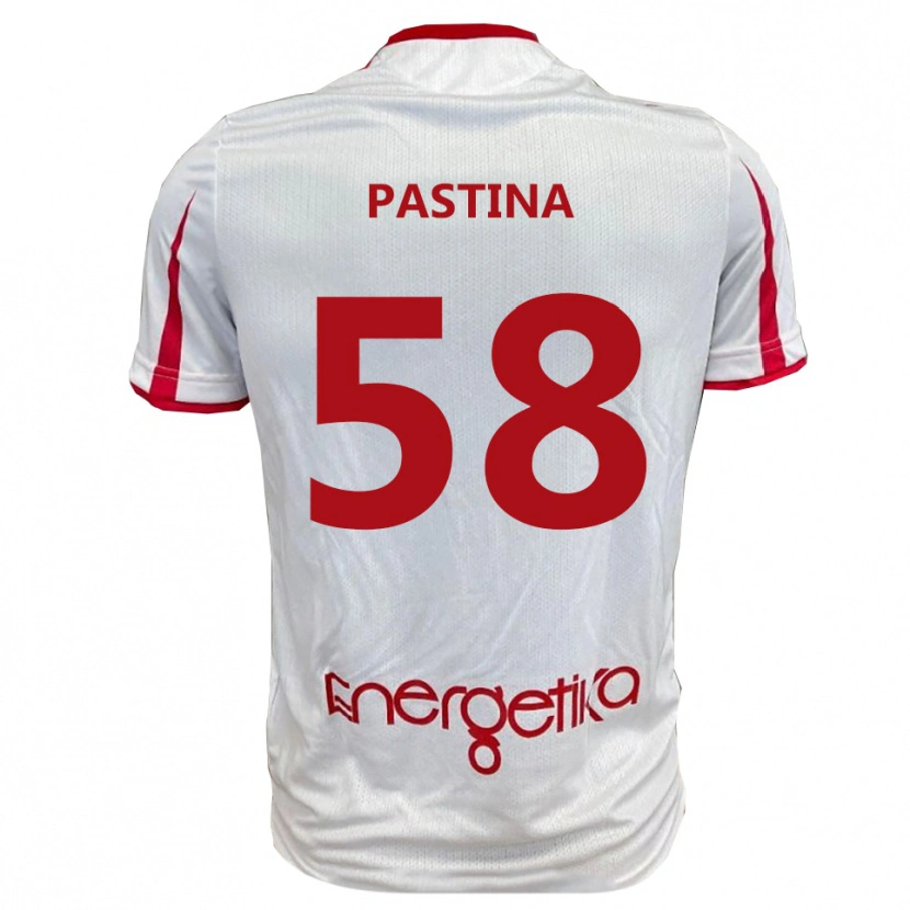 Danxen Pánské Christian Pastina #58 Bíločervená Domů Hráčské Dresy 2025/26 Dres