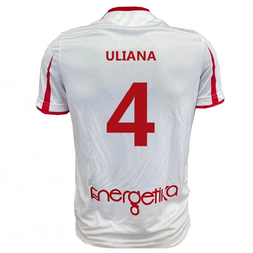 Danxen Pánské Gabriele Uliana #4 Bíločervená Domů Hráčské Dresy 2025/26 Dres