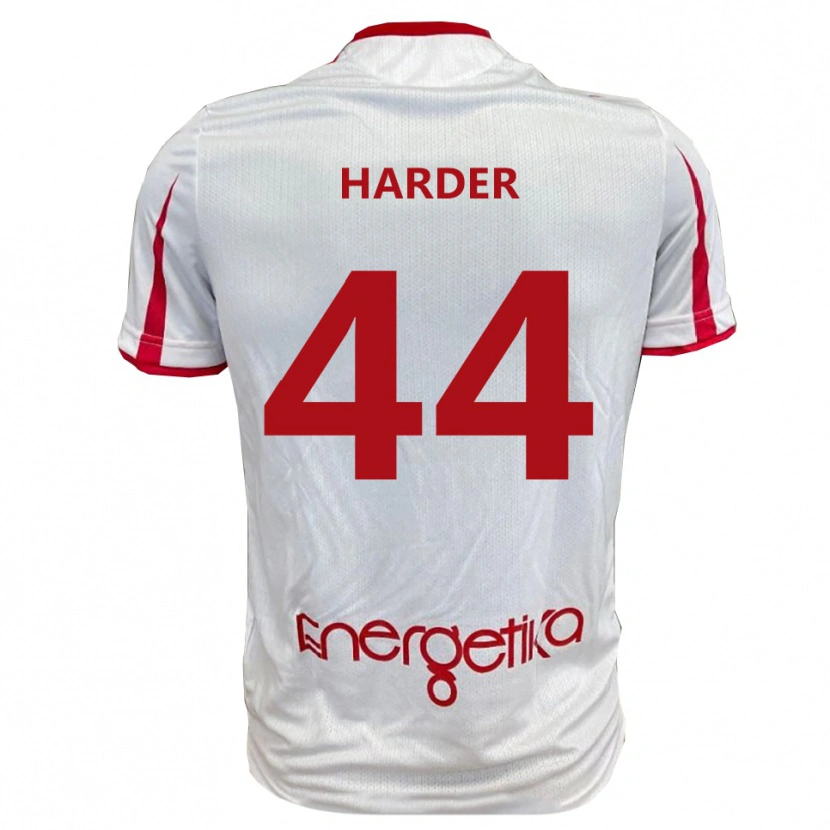 Danxen Pánské Jonas Harder #44 Bíločervená Domů Hráčské Dresy 2025/26 Dres