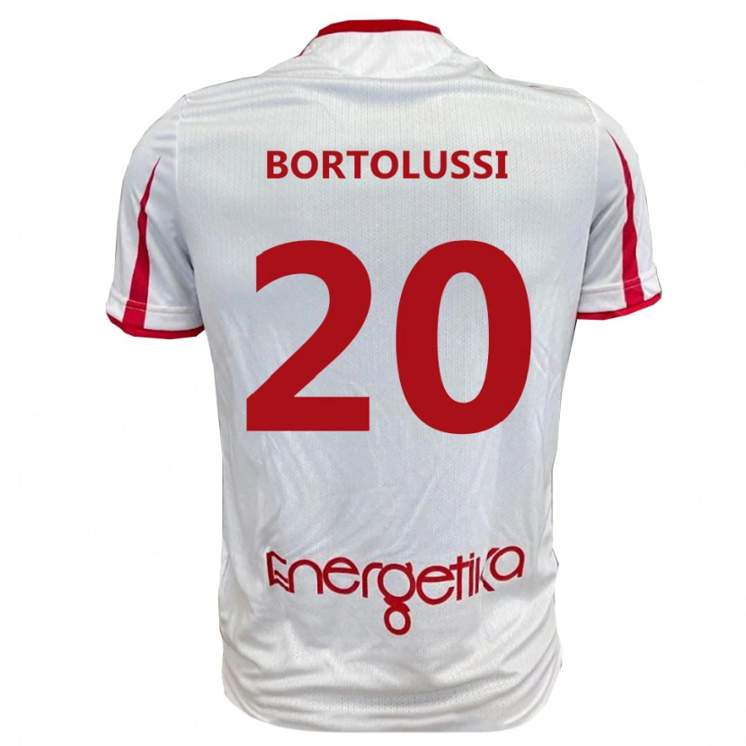 Danxen Pánské Mattia Bortolussi #20 Bíločervená Domů Hráčské Dresy 2025/26 Dres