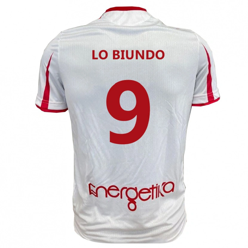 Danxen Pánské Emiliano Lo Biundo #9 Bíločervená Domů Hráčské Dresy 2025/26 Dres