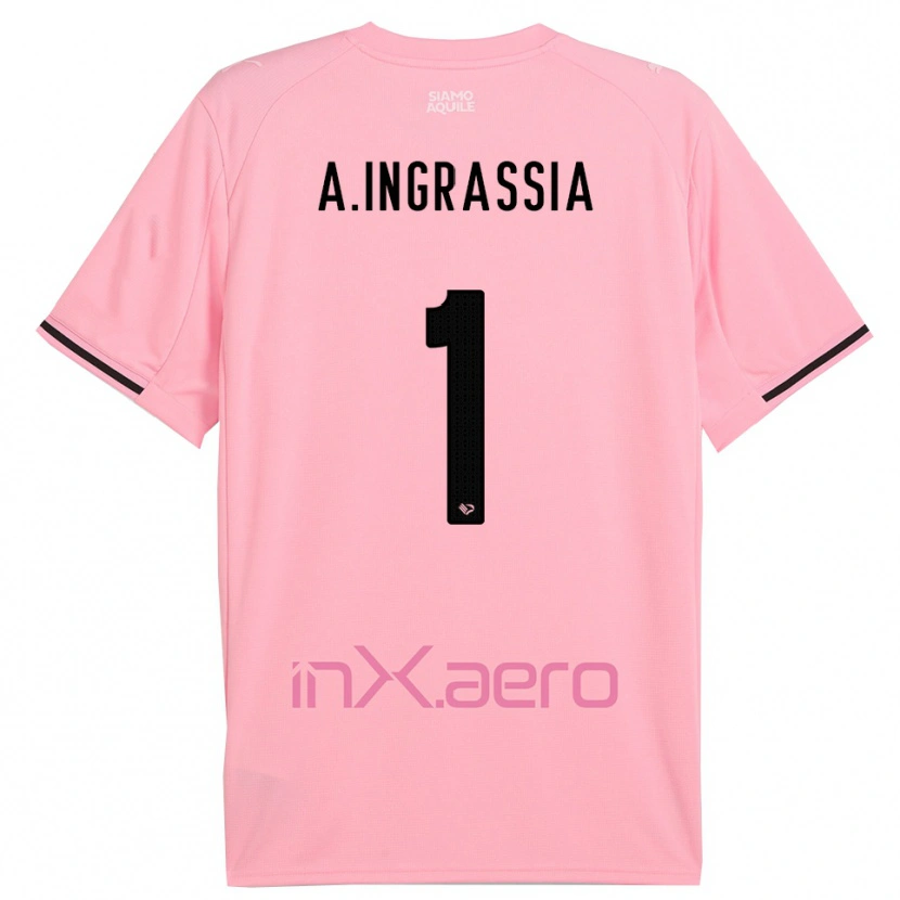 Danxen Pánské Antonio Ingrassia #1 Růžová Černá Domů Hráčské Dresy 2025/26 Dres