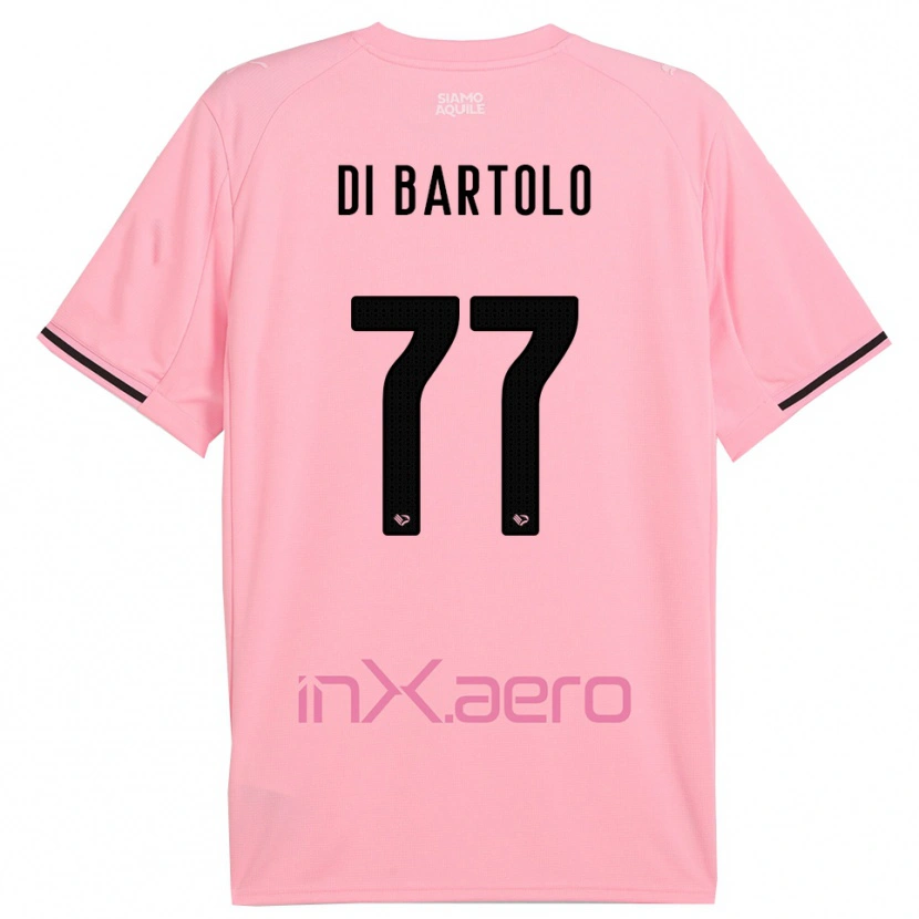 Danxen Pánské Francesco Di Bartolo #77 Růžová Černá Domů Hráčské Dresy 2025/26 Dres