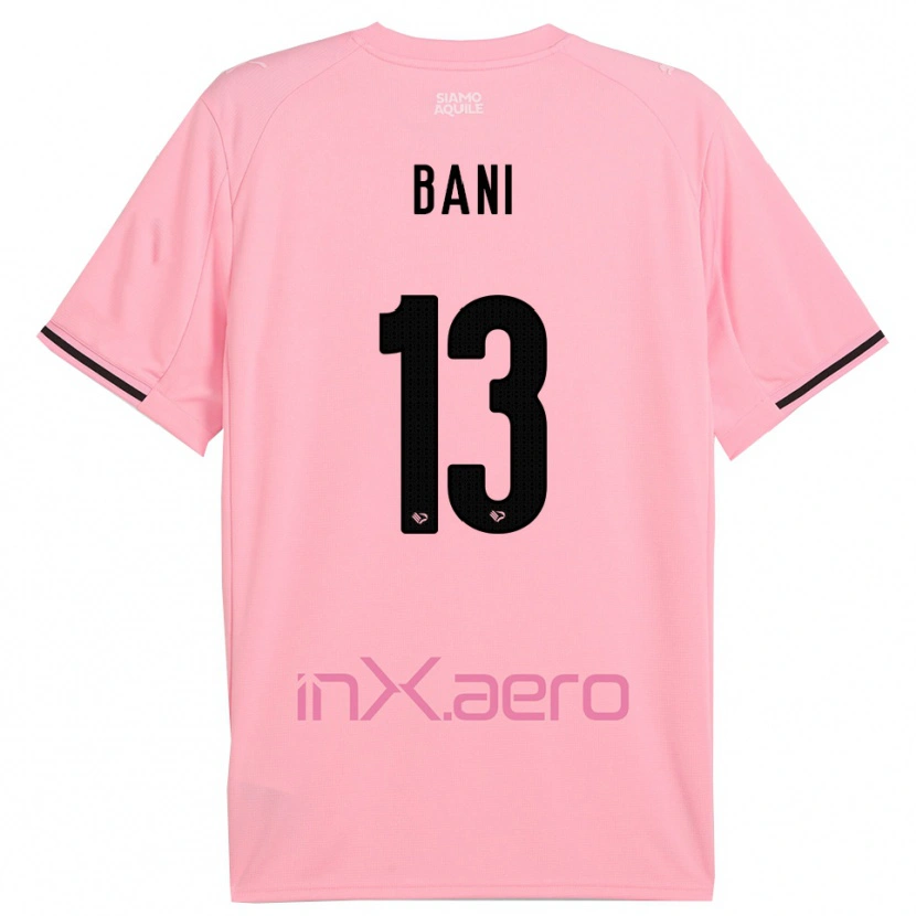 Danxen Pánské Mattia Bani #13 Růžová Černá Domů Hráčské Dresy 2025/26 Dres