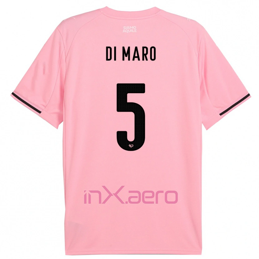 Danxen Pánské Filippo Di Maro #5 Růžová Černá Domů Hráčské Dresy 2025/26 Dres