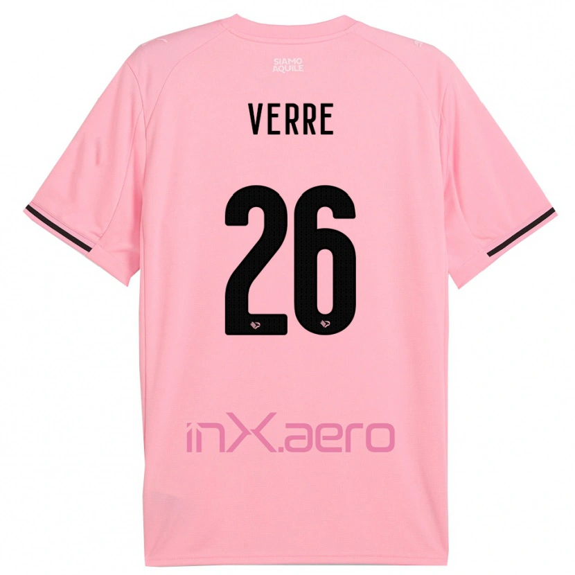 Danxen Pánské Valerio Verre #26 Růžová Černá Domů Hráčské Dresy 2025/26 Dres