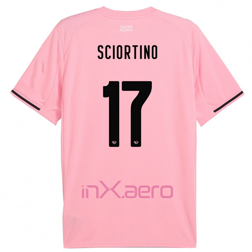 Danxen Pánské Riccardo Sciortino #17 Růžová Černá Domů Hráčské Dresy 2025/26 Dres