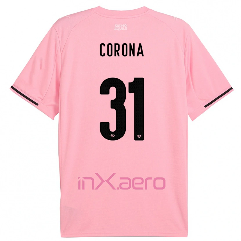 Danxen Pánské Giacomo Corona #31 Růžová Černá Domů Hráčské Dresy 2025/26 Dres