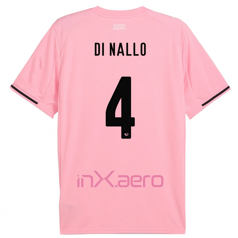 Danxen Pánské Federico Di Nallo #4 Růžová Černá Domů Hráčské Dresy 2025/26 Dres