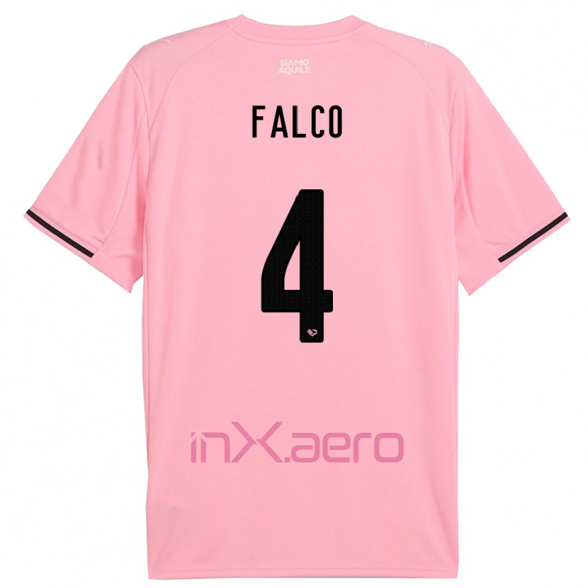 Danxen Pánské Agostino Falco #4 Růžová Černá Domů Hráčské Dresy 2025/26 Dres