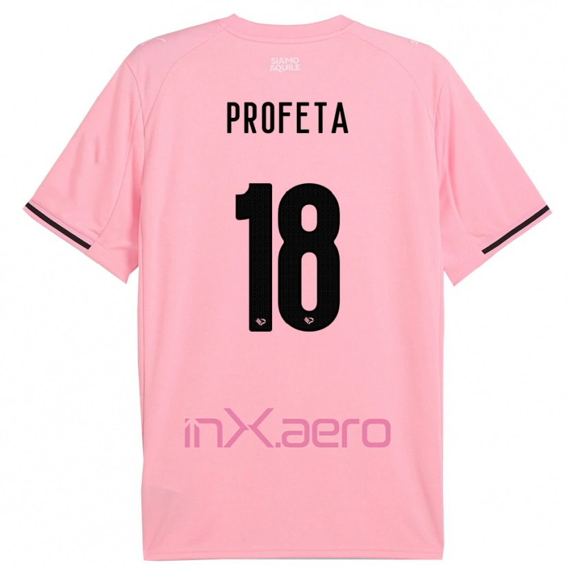 Danxen Pánské Andrea Profeta #18 Růžová Černá Domů Hráčské Dresy 2025/26 Dres