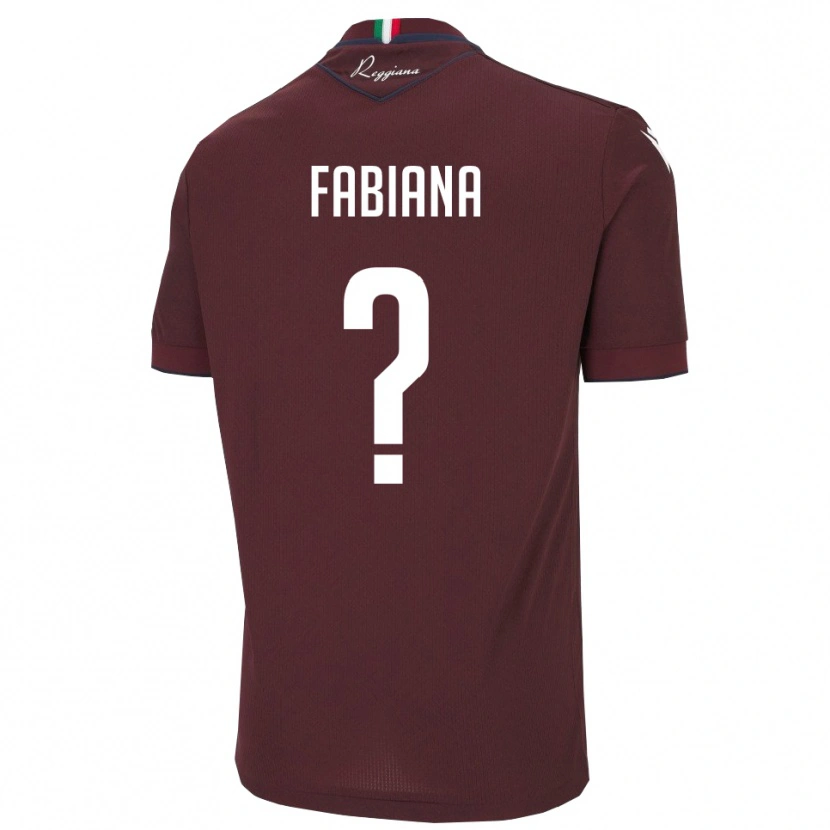 Danxen Pánské Bazzani Fabiana #0 Vínová Bílá Domů Hráčské Dresy 2025/26 Dres