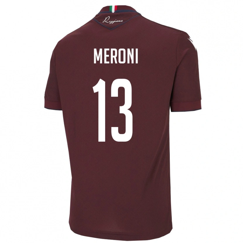 Danxen Pánské Andrea Meroni #13 Vínová Bílá Domů Hráčské Dresy 2025/26 Dres