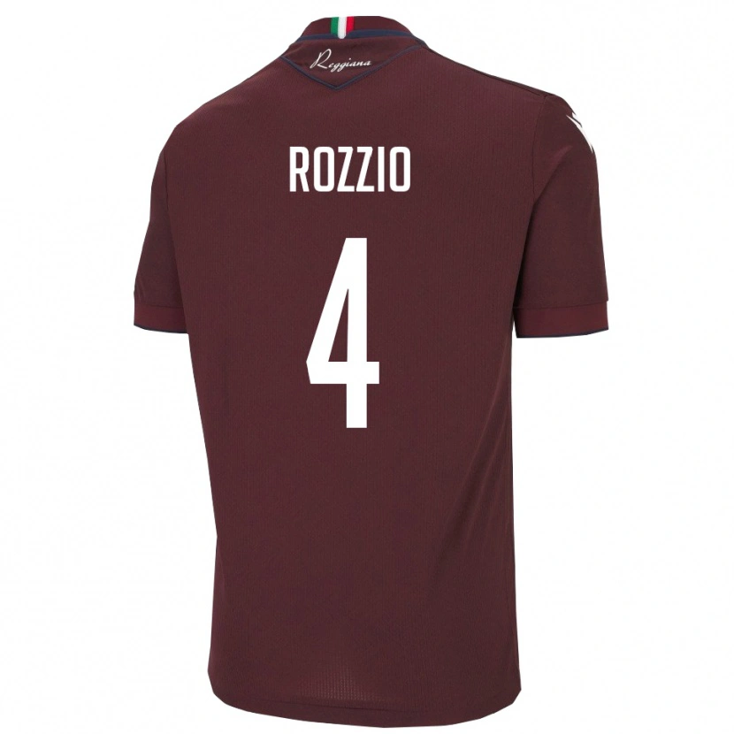 Danxen Pánské Paolo Rozzio #4 Vínová Bílá Domů Hráčské Dresy 2025/26 Dres