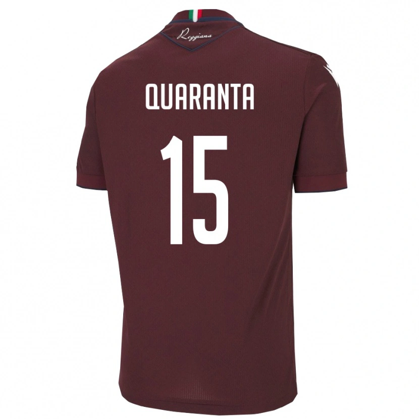 Danxen Pánské Danilo Quaranta #15 Vínová Bílá Domů Hráčské Dresy 2025/26 Dres