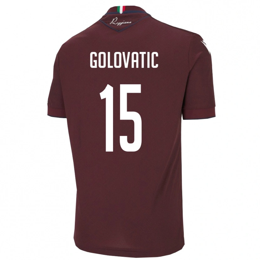 Danxen Pánské Daniel Golovatic #15 Vínová Bílá Domů Hráčské Dresy 2025/26 Dres