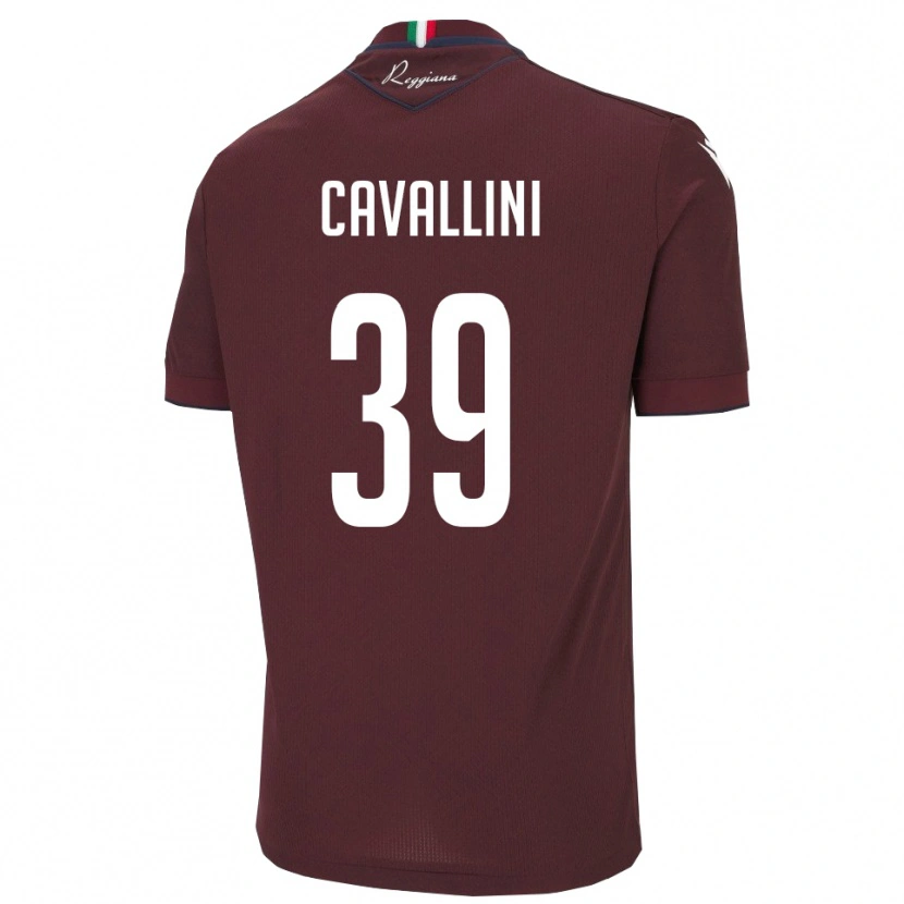 Danxen Pánské Giacomo Cavallini #39 Vínová Bílá Domů Hráčské Dresy 2025/26 Dres