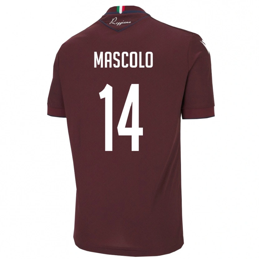 Danxen Pánské Luca Mascolo #14 Vínová Bílá Domů Hráčské Dresy 2025/26 Dres