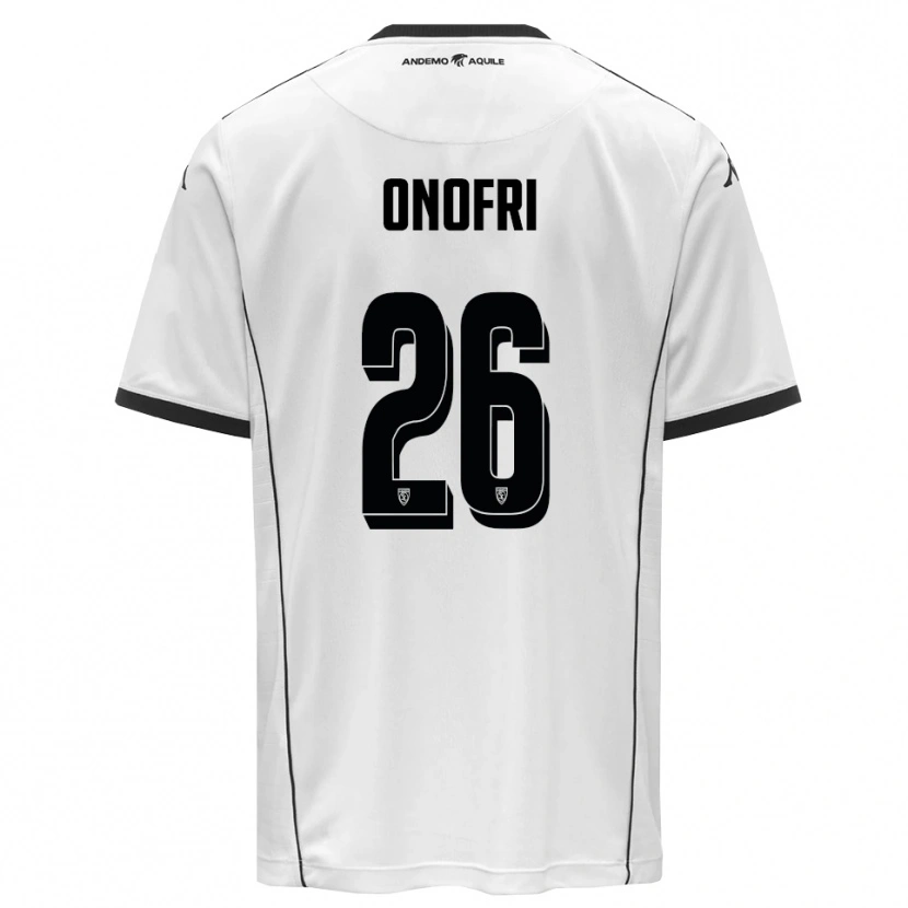 Danxen Pánské Matteo Onofri #26 Bíločerná Domů Hráčské Dresy 2025/26 Dres