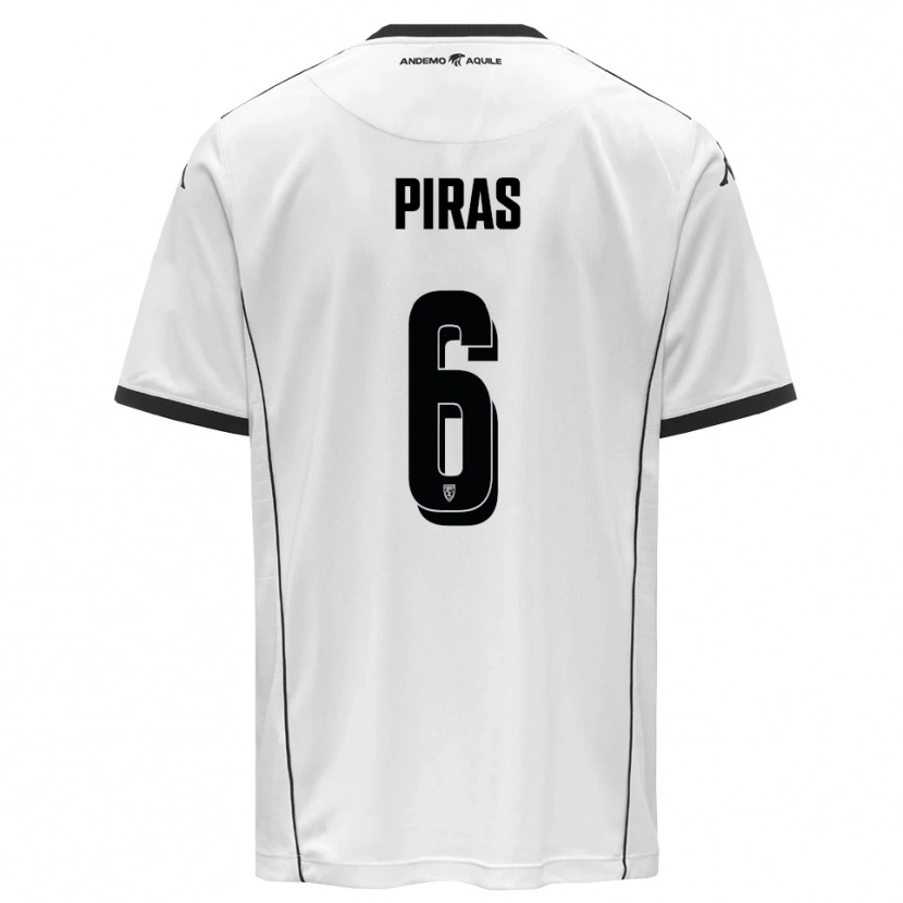 Danxen Pánské Filippo Piras #6 Bíločerná Domů Hráčské Dresy 2025/26 Dres