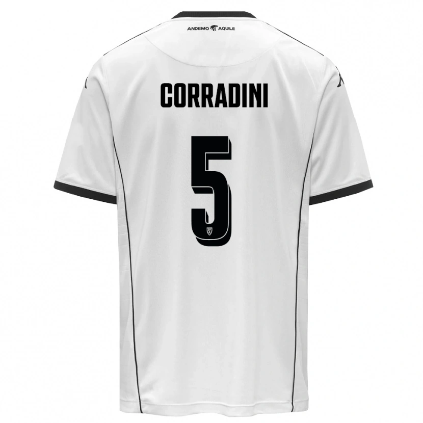 Danxen Pánské Giovanni Corradini #5 Bíločerná Domů Hráčské Dresy 2025/26 Dres