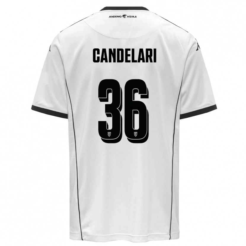 Danxen Pánské Pietro Candelari #36 Bíločerná Domů Hráčské Dresy 2025/26 Dres