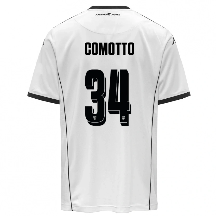 Danxen Pánské Christian Comotto #34 Bíločerná Domů Hráčské Dresy 2025/26 Dres